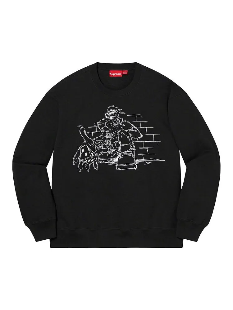 Толстовка Supreme Dice Crewneck Black — изображение 1 из 1, черный