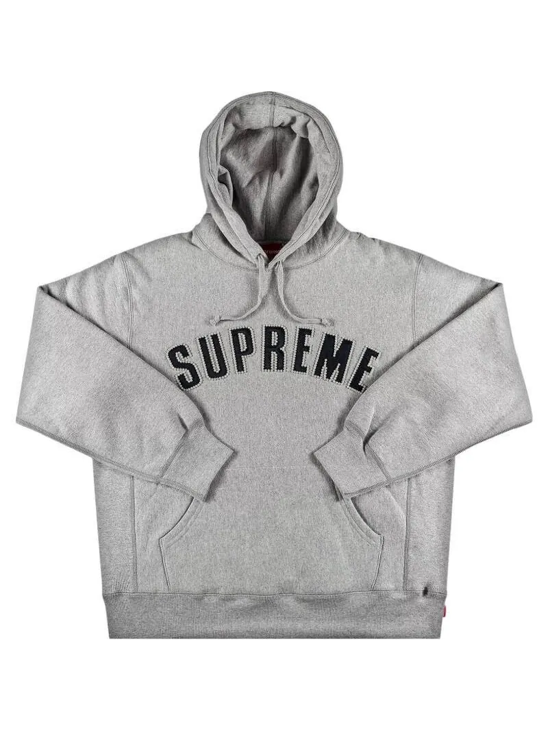 Худи Supreme Pearl Logo Hooded — изображение 1 из 2, серый