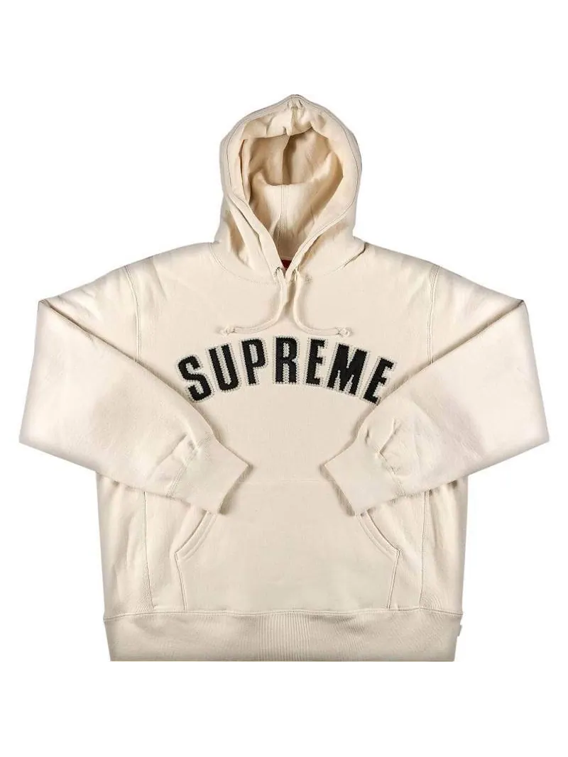 Худи Supreme Pearl Logo Hooded — изображение 1 из 2, бежевый