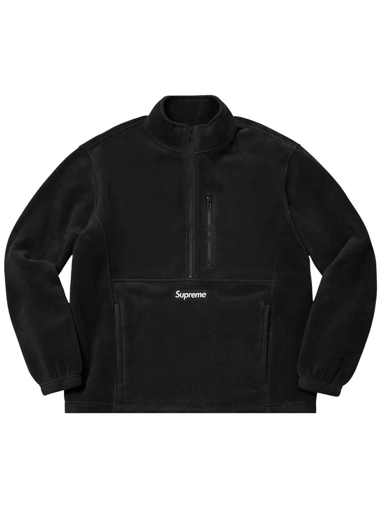 Пуловер Supreme Polartec с половинной молнией — изображение 1 из 1, черный