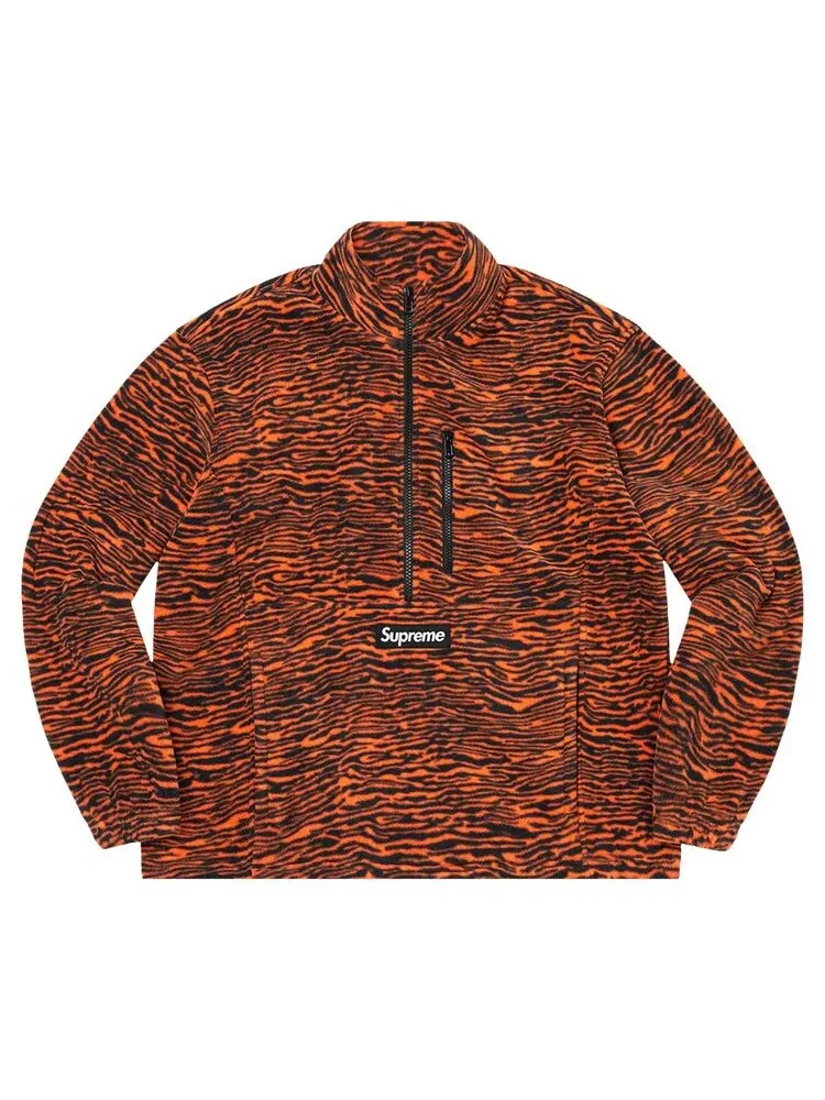 Пуловер Supreme Polartec Half Zip Pullover Tiger — изображение 1 из 1, тигровый оранжевый