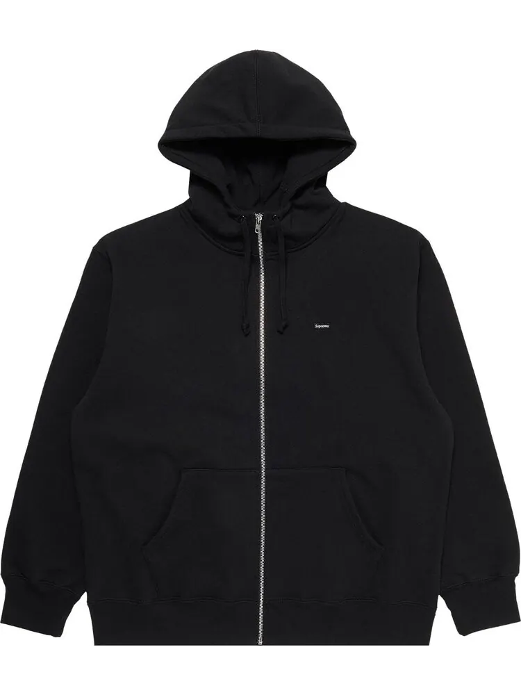 Толстовка Supreme Small Box Facemask Zip Up Hooded Sweatshirt 'Black' — изображение 1 из 3, черный