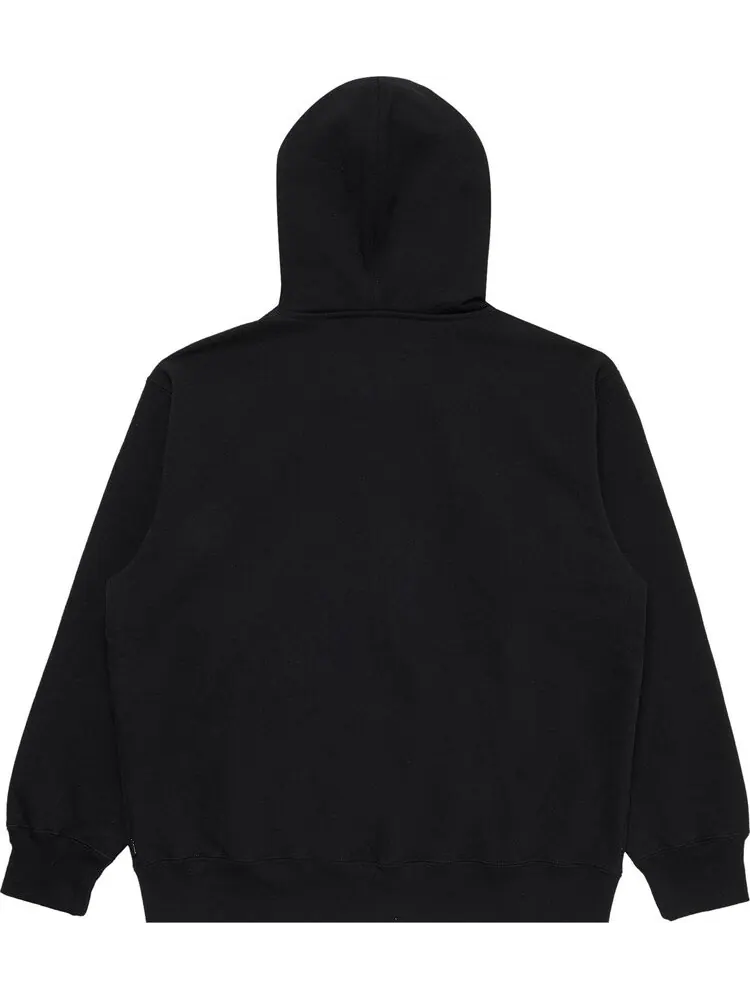Толстовка Supreme Small Box Facemask Zip Up Hooded Sweatshirt 'Black' — изображение 2 из 3, черный
