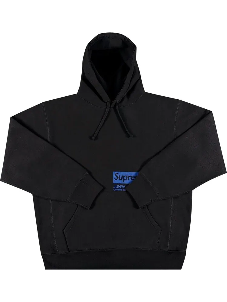 Толстовка Supreme x Junya Watanabe x Comme des Garçons MAN Hooded Sweatshirt 'Black' — изображение 1 из 2, черный