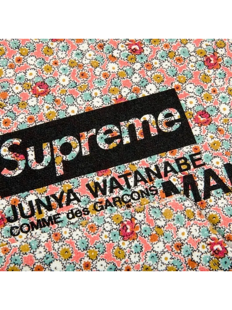 Толстовка Supreme x Junya Watanabe x Comme des Garçons MAN Hooded Sweatshirt 'Pink Flowers' — изображение 2 из 2, мульти