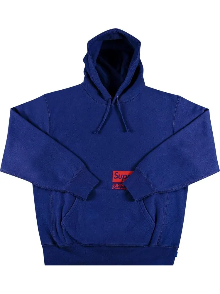 Толстовка Supreme x Junya Watanabe x Comme des Garçons MAN Hooded Sweatshirt 'Royal' — изображение 1 из 2, синий