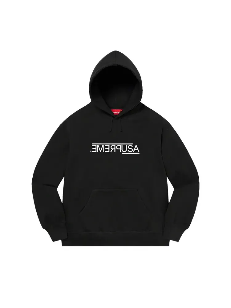 Толстовка с капюшоном Supreme USA — изображение 1 из 1, черный