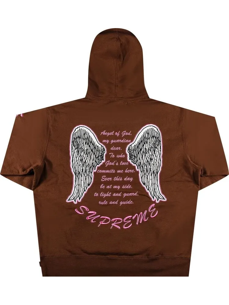 Толстовка Supreme Guardian Hooded Sweatshirt 'Dark Brown' — изображение 2 из 3, коричневый