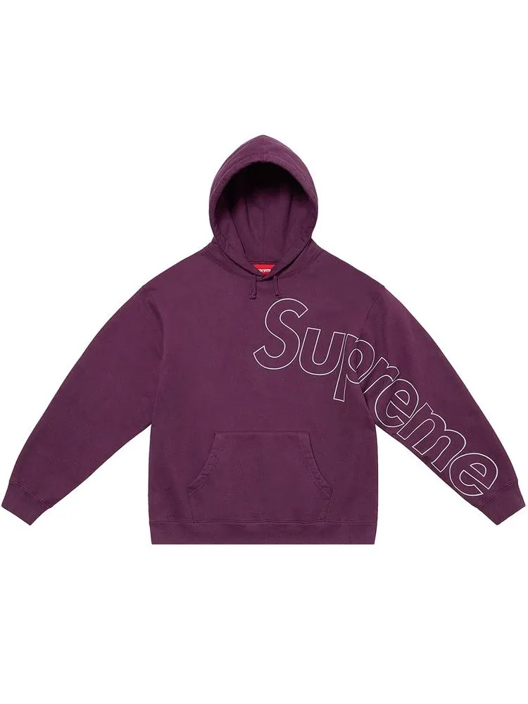 Толстовка Supreme Reflective Hooded Sweatshirt — изображение 1 из 1, фиолетовый