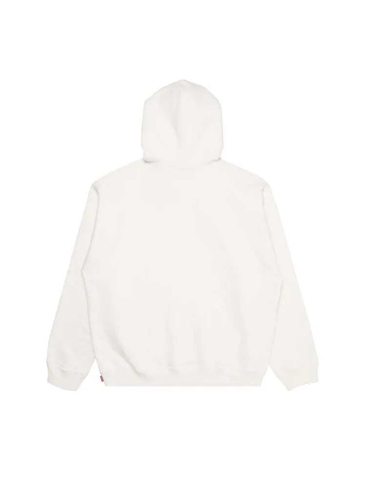 Толстовка Supreme Reflective Hooded Sweatshirt 'White' — изображение 2 из 3, белый