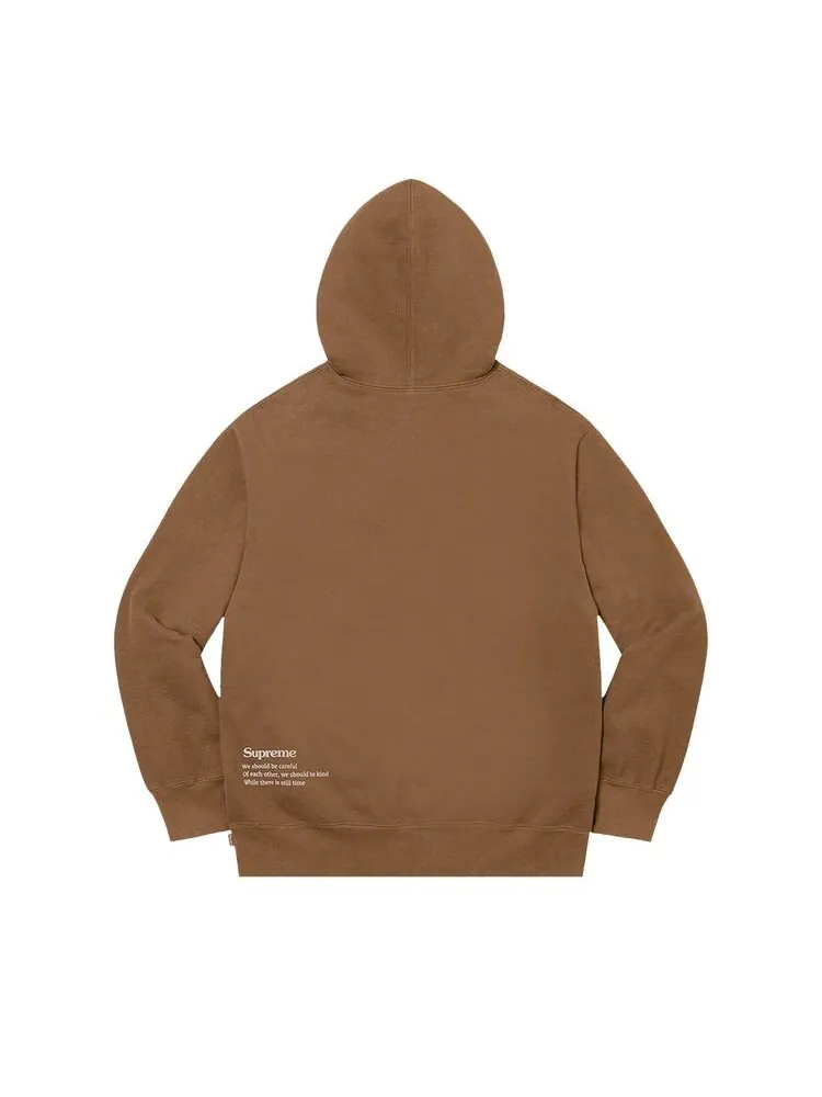 Толстовка Supreme Collage Grid Hooded Sweatshirt Olive Brown — изображение 2 из 2, оливковый коричневый