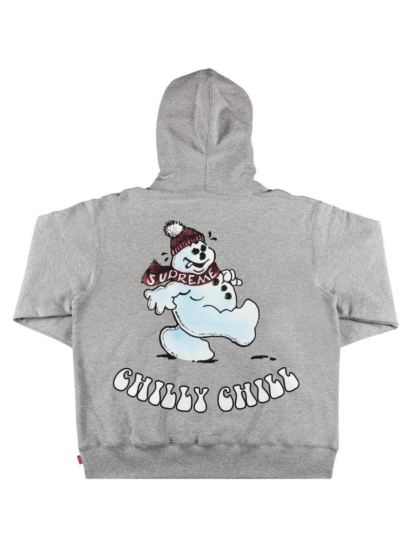 Худи Supreme Snowman — изображение 2 из 3, серый
