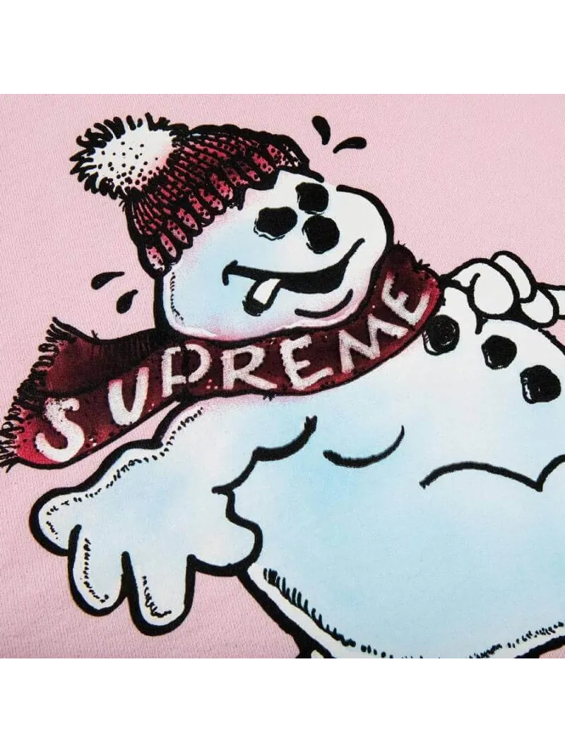 Худи Supreme Snowman — изображение 3 из 3, розовый