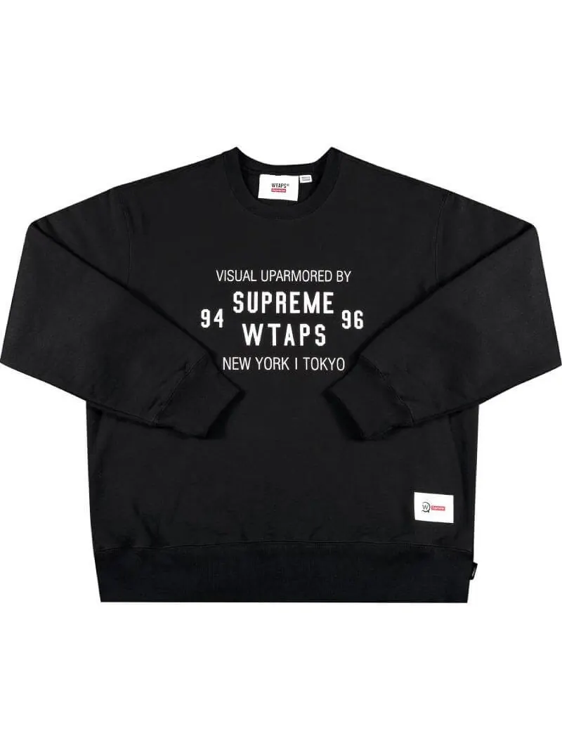 Свитшот Supreme x WTAPS Crewneck — изображение 1 из 2, черный