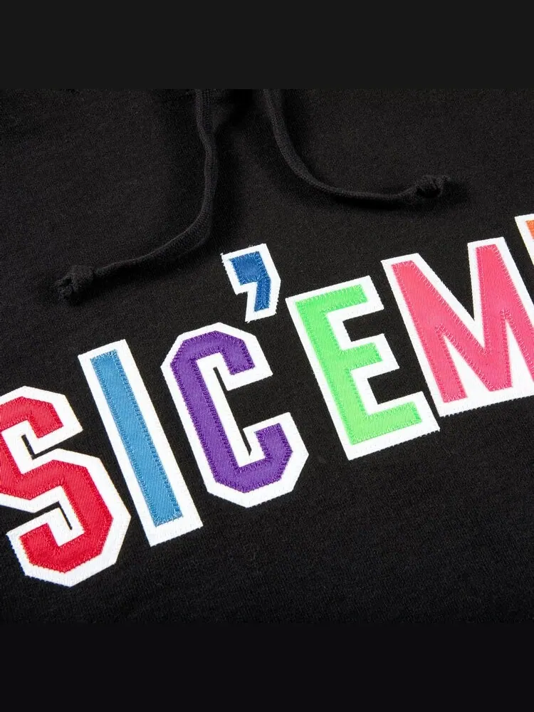 Толстовка Supreme x WTAPS Sic'em! Hooded Sweatshirt 'Black' — изображение 3 из 3, черный