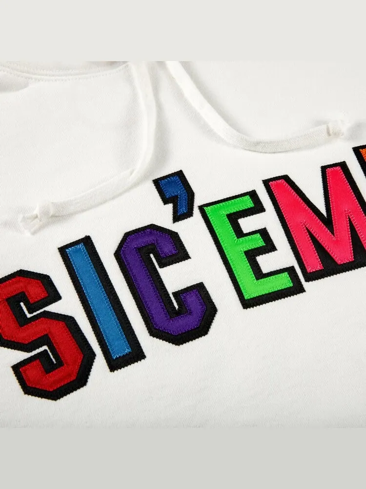 Толстовка Supreme x WTAPS Sic'em! Hooded Sweatshirt 'White' — изображение 3 из 3, белый