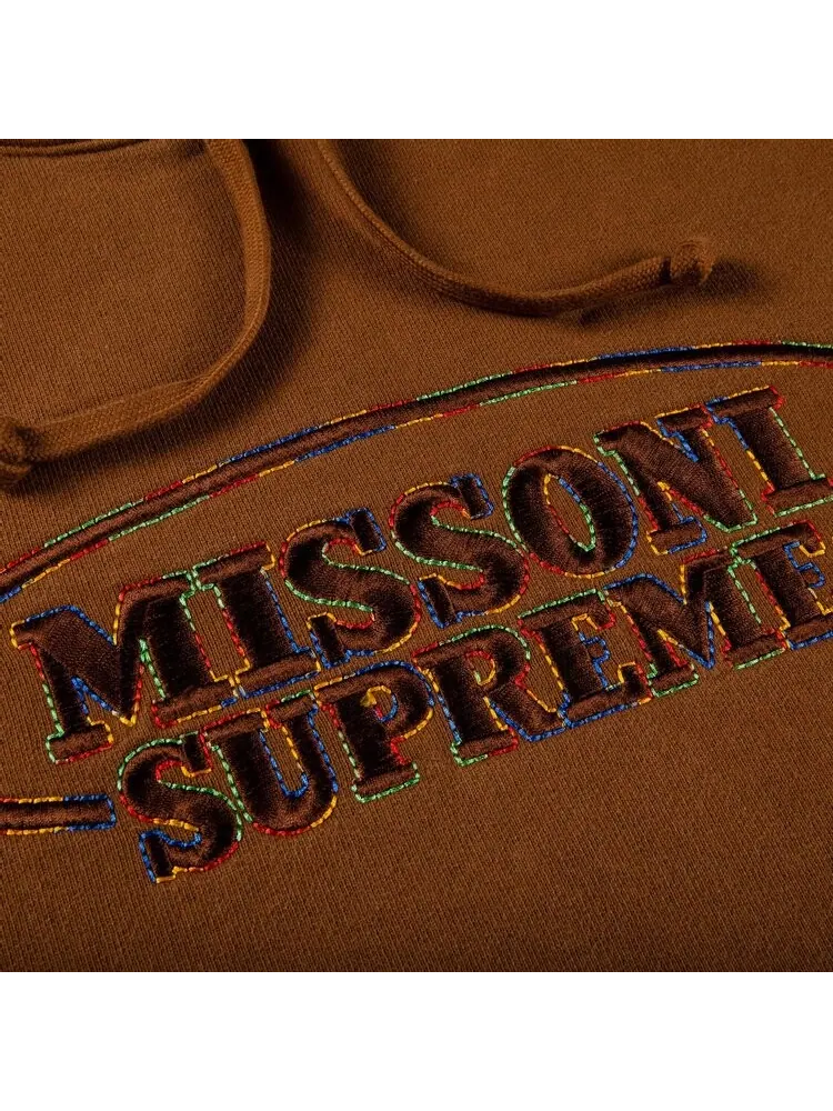 Толстовка Supreme x Missoni Hooded Sweatshirt 'Brown' — изображение 2 из 2, коричневый