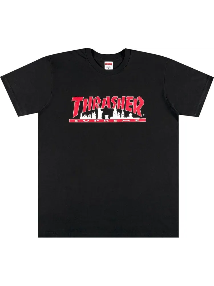 Футболка Supreme x Thrasher Skyline Tee 'Black' — изображение 1 из 2, черный