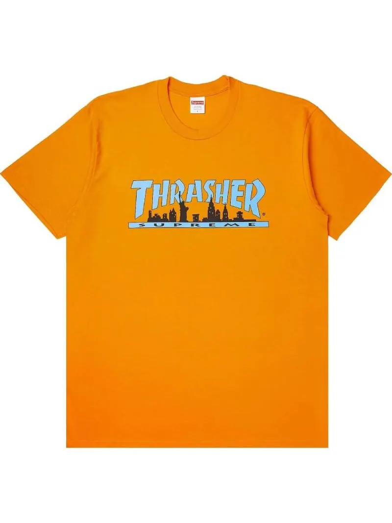 Футболка Supreme x Thrasher Skyline — изображение 1 из 3, оранжевый