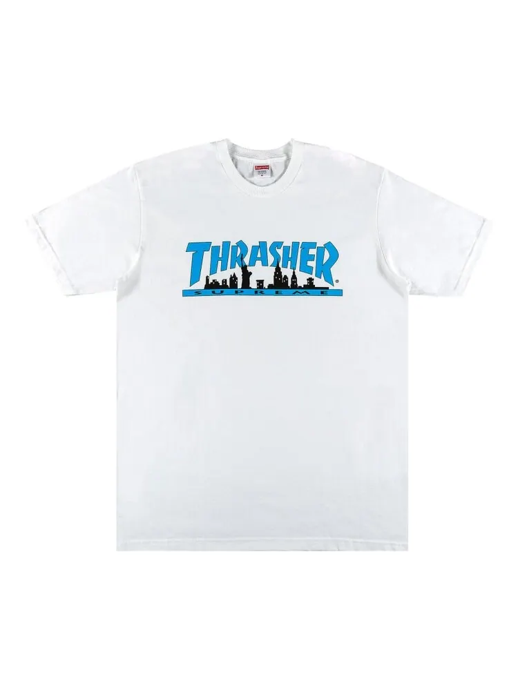 Футболка Supreme x Thrasher Skyline Tee 'White' — изображение 1 из 2, белый