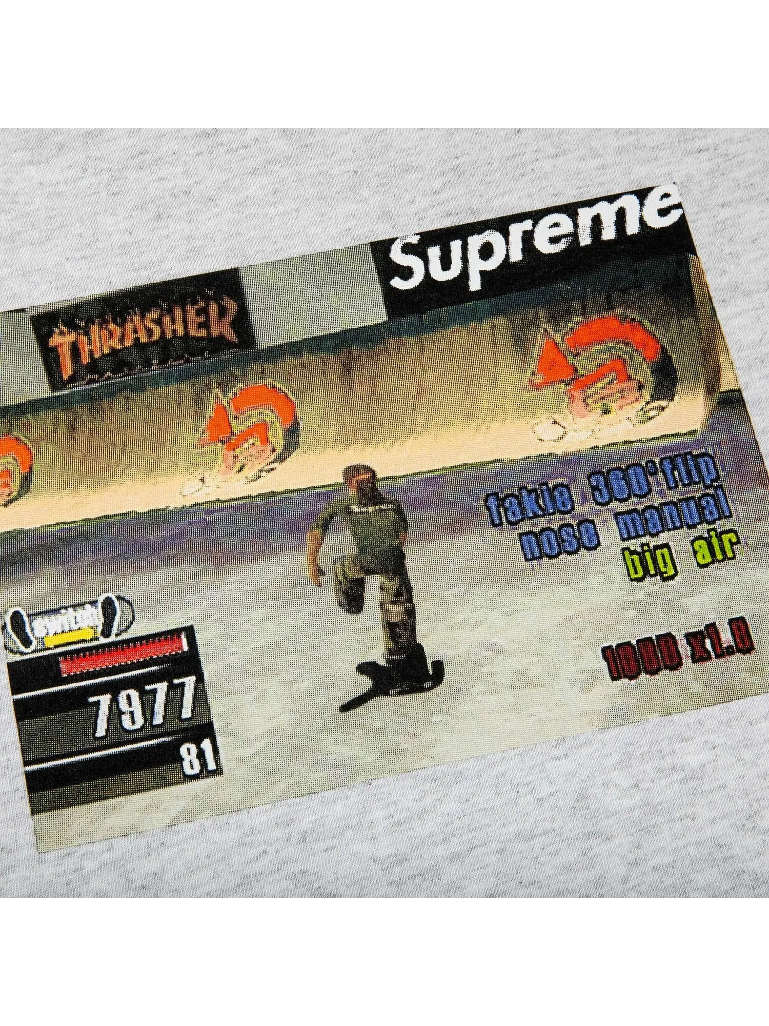 Футболка Supreme x Thrasher Game — изображение 3 из 3, серый