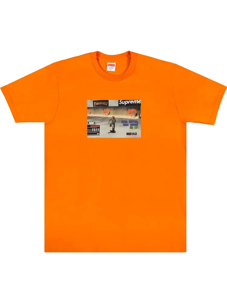 Футболка Supreme x Thrasher Game Tee 'Orange' — изображение 1 из 1, оранжевый