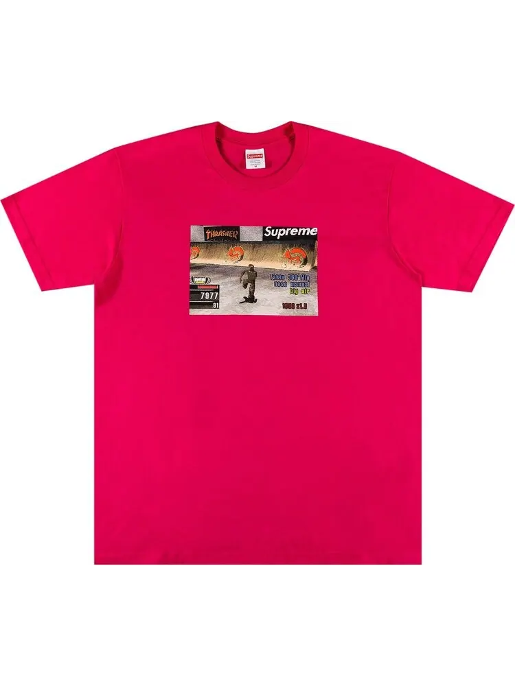 Футболка Supreme x Thrasher Game Tee 'Pink' — изображение 1 из 3, розовый