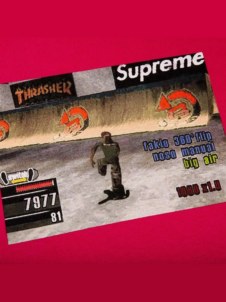 Футболка Supreme x Thrasher Game Tee 'Pink' — изображение 3 из 3, розовый