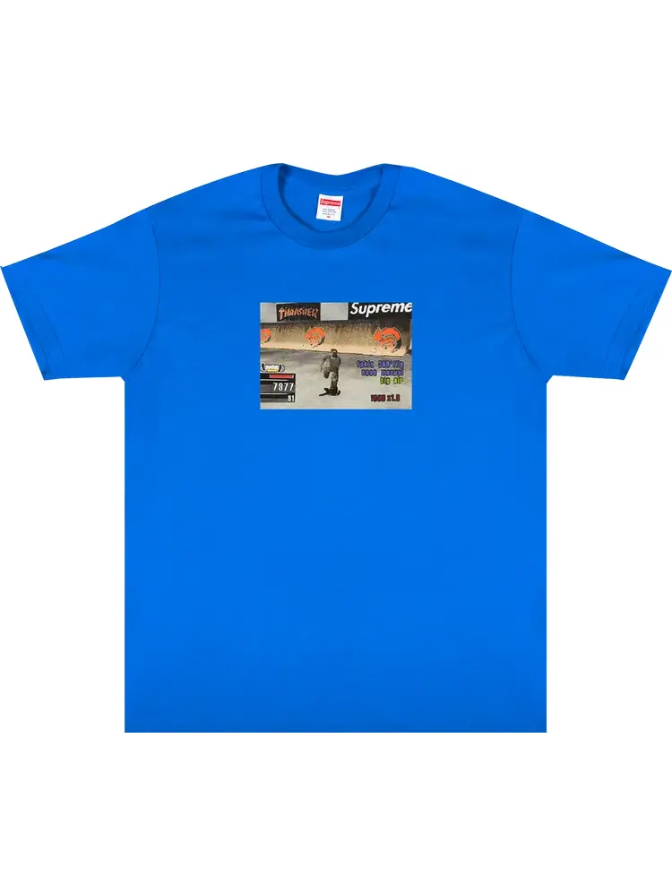Футболка Supreme x Thrasher Game Tee 'Royal' — изображение 1 из 1, синий