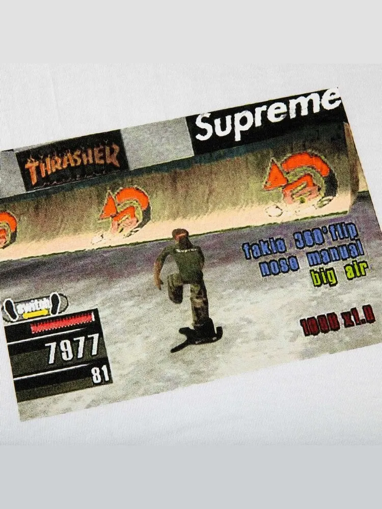 Футболка Supreme x Thrasher Game Tee 'White' — изображение 3 из 3, белый