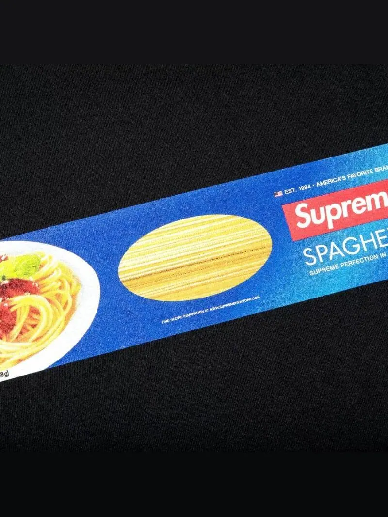 Футболка Supreme Spaghetti — изображение 2 из 2, черный
