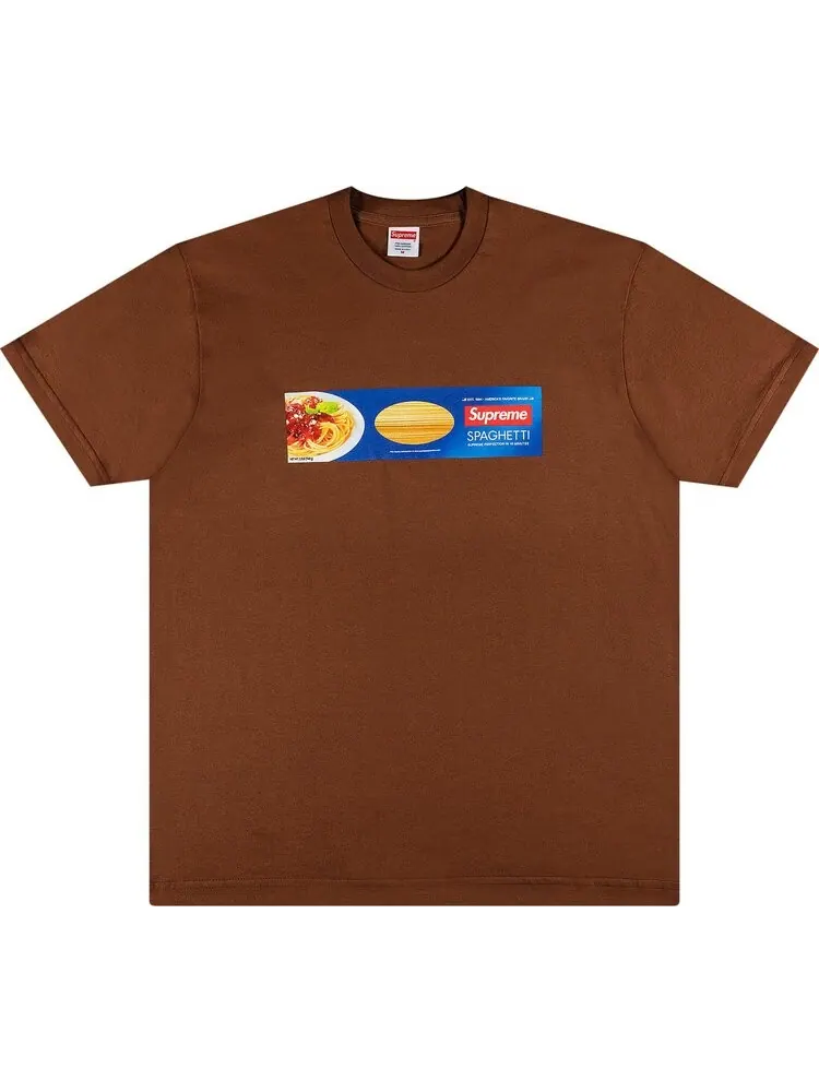 Футболка Supreme Spaghetti Tee 'Brown' — изображение 1 из 2, коричневый