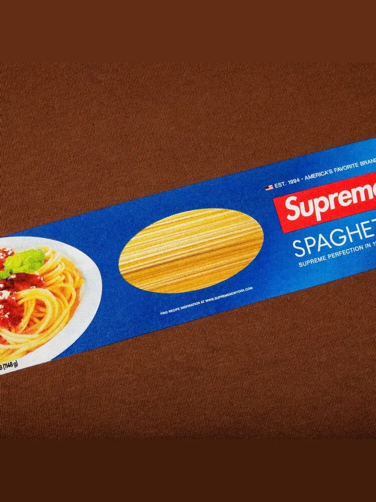 Футболка Supreme Spaghetti Tee 'Brown' — изображение 2 из 2, коричневый