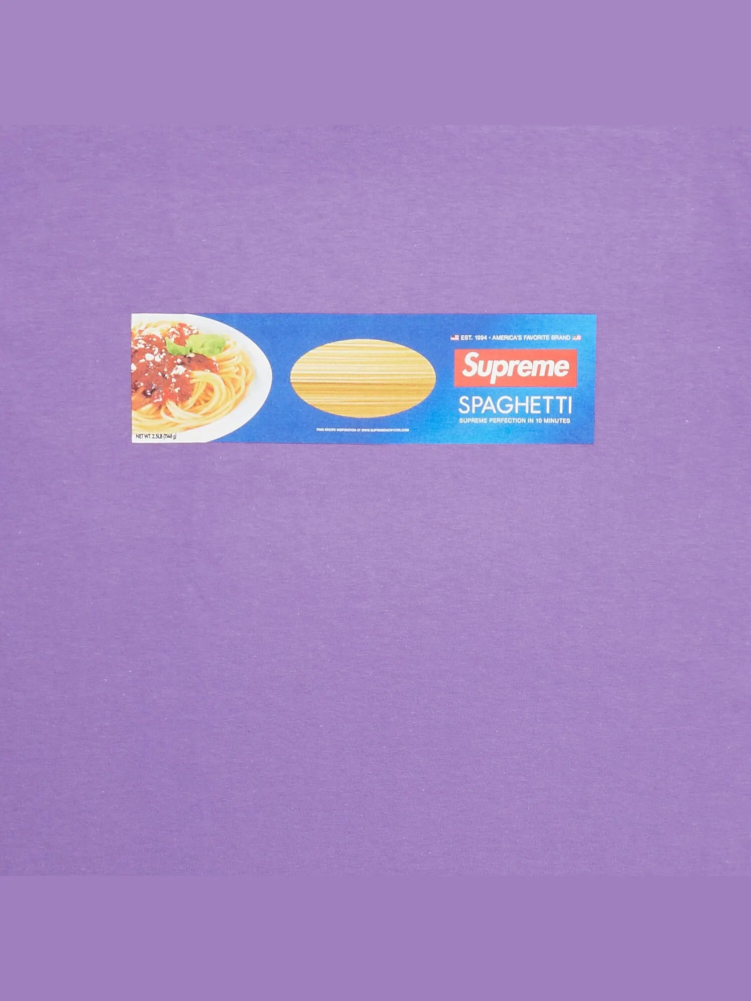 Футболка Supreme Spaghetti — изображение 3 из 3, фиолетовый