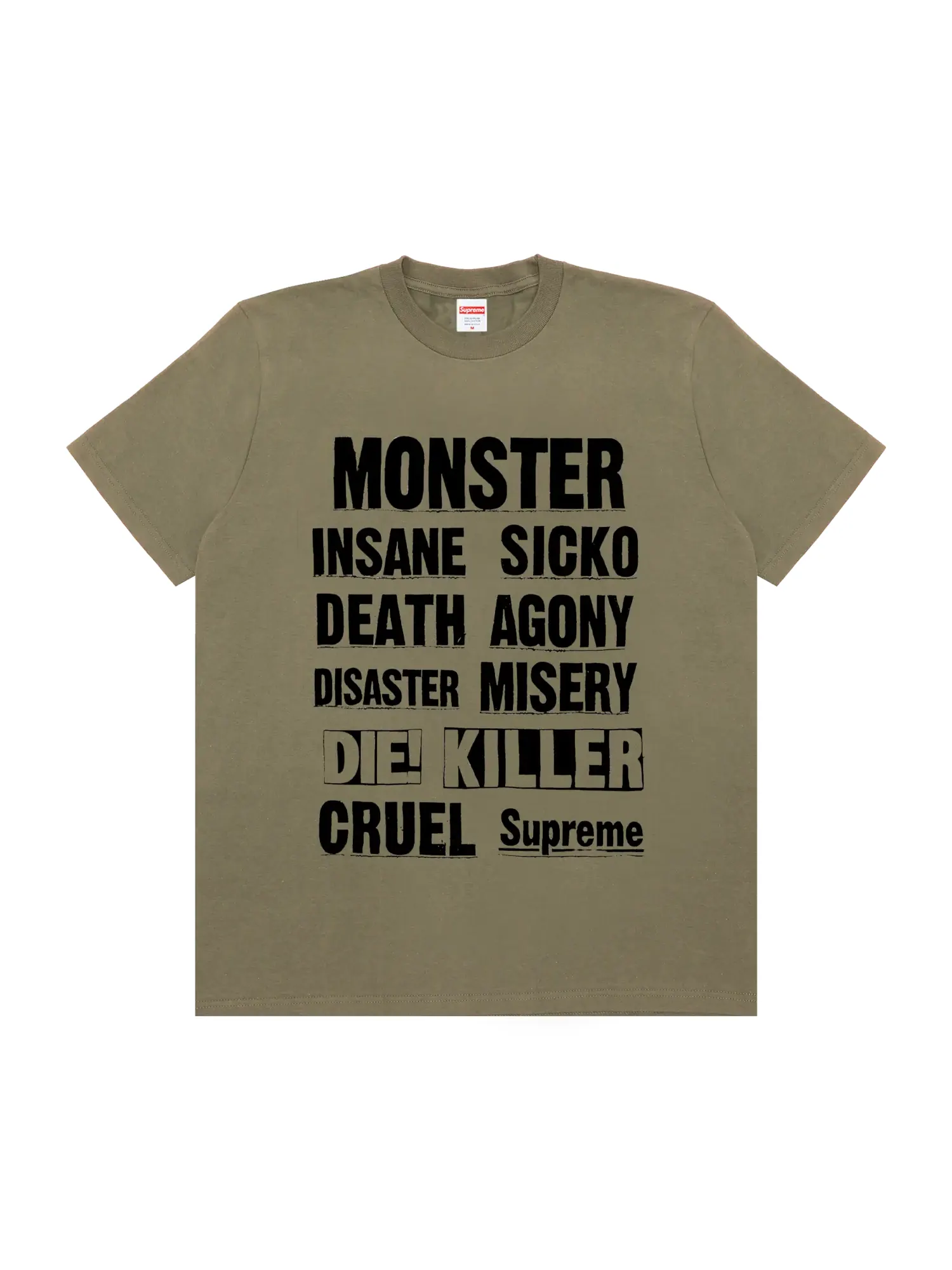 Футболка Supreme Monster Светло-оливковая — изображение 1 из 1