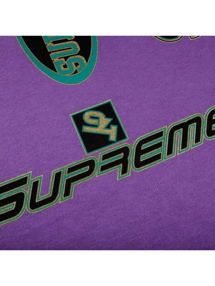 Футболка Supreme Multi Logos Tee 'Purple' — изображение 2 из 2, фиолетовый