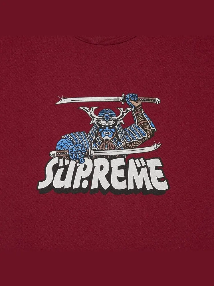 Футболка Supreme Samurai Tee 'Cardinal' — изображение 3 из 3, красный