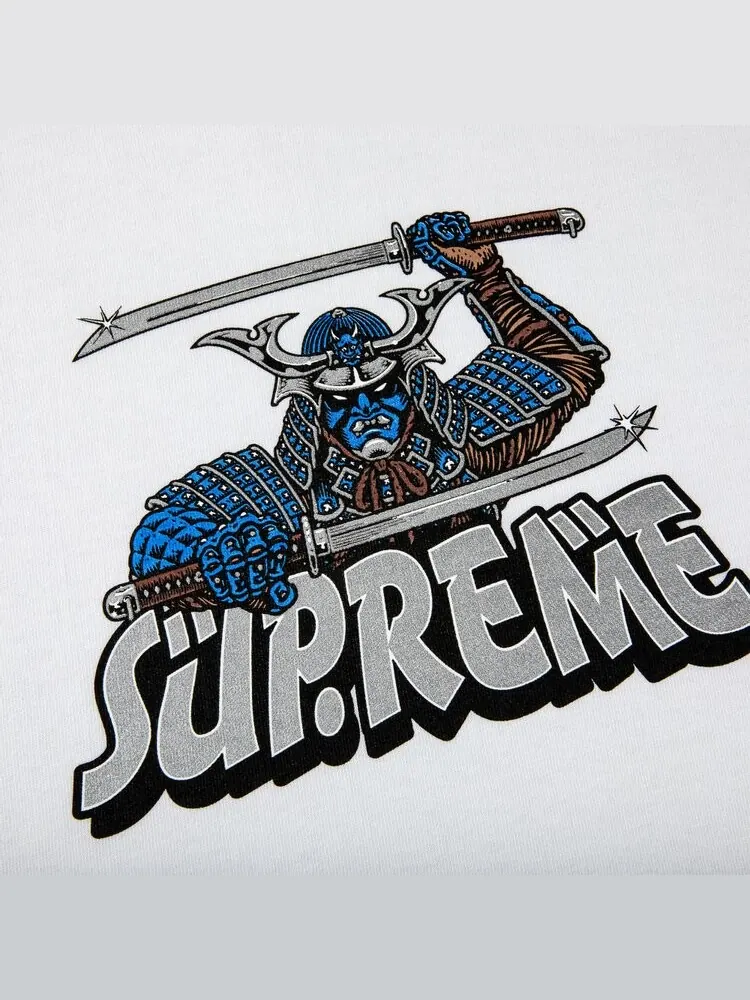 Футболка Supreme Samurai Tee 'White' — изображение 2 из 2, белый