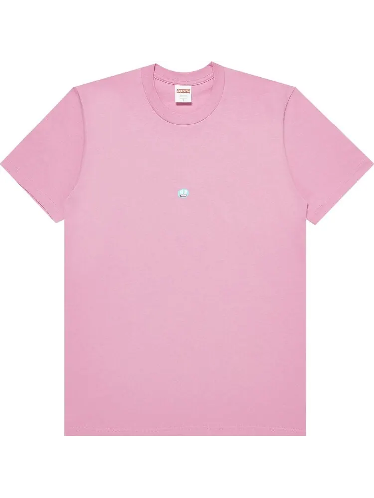 Футболка Supreme Sticker Tee 'Pink' — изображение 1 из 3, розовый