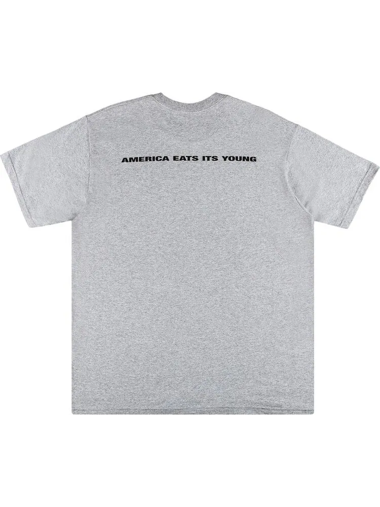 Футболка Supreme America Eats Its Young Tee 'Heather Grey' — изображение 2 из 3, серый