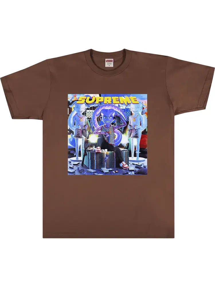 Футболка Supreme Richest Tee 'Brown' — изображение 1 из 1, коричневый