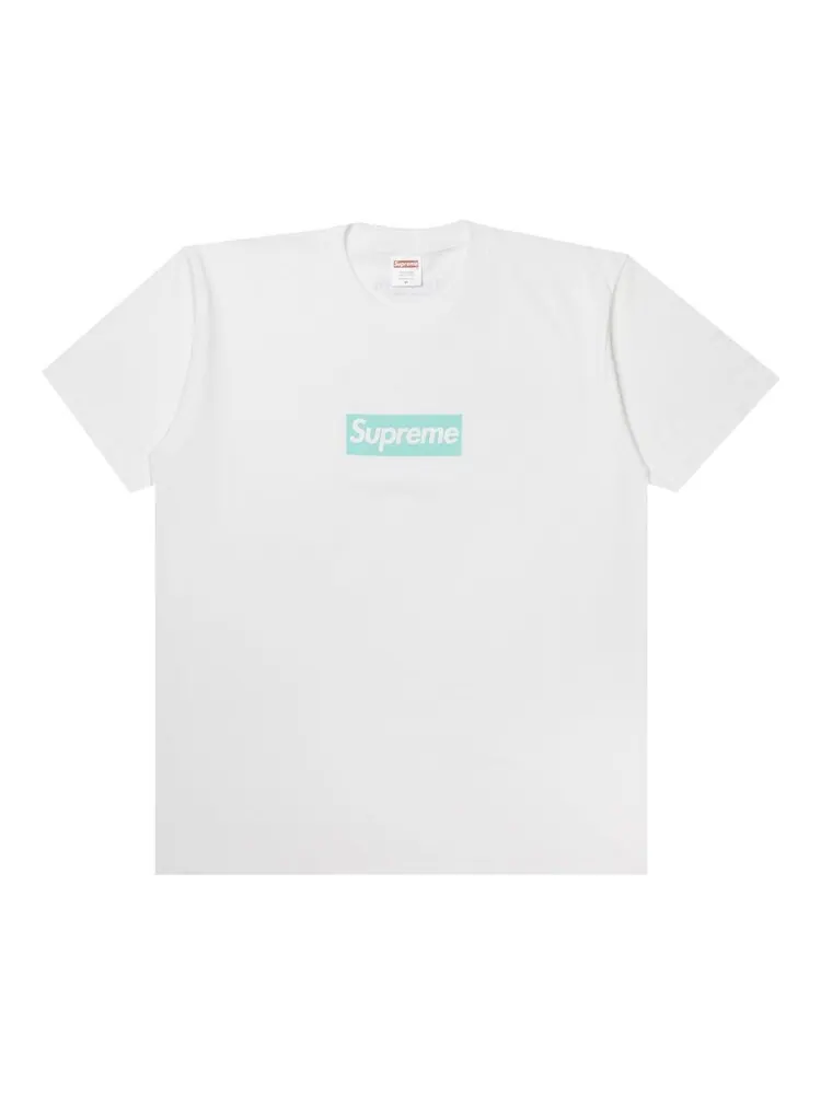 Футболка Supreme x Tiffany & Co. Box Logo — изображение 1 из 3, белый