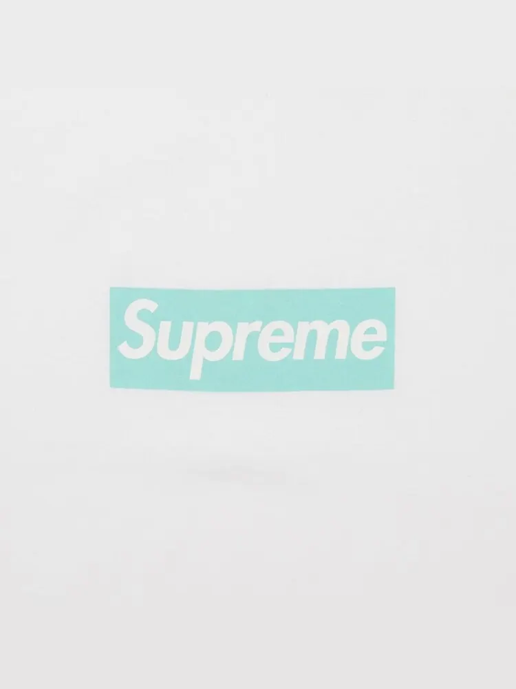 Футболка Supreme x Tiffany & Co. Box Logo — изображение 3 из 3, белый