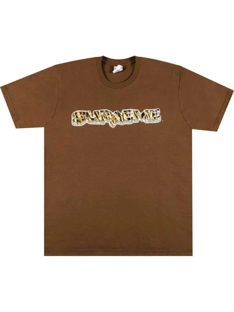 Футболка Supreme Diamond — изображение 1 из 3, коричневый