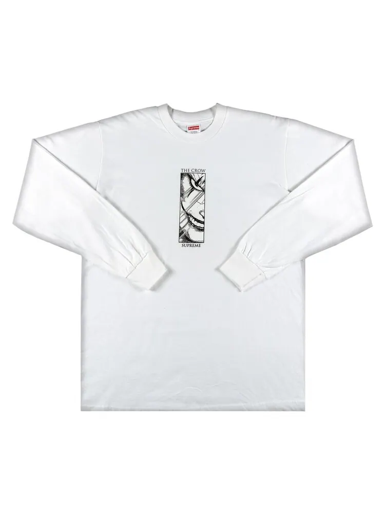 Лонгслив Supreme x The Crow Long-Sleeve Tee 'White' — изображение 1 из 3, белый