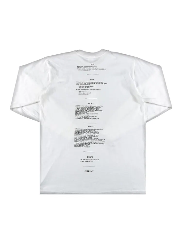 Лонгслив Supreme x The Crow Long-Sleeve Tee 'White' — изображение 2 из 3, белый