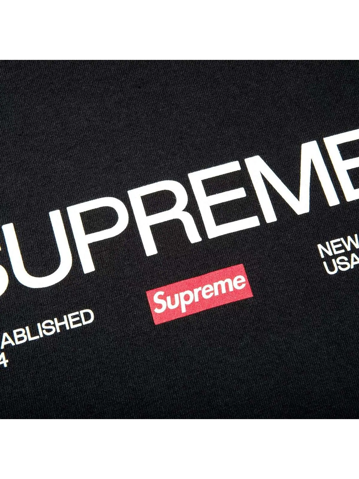 Футболка Supreme Est. 1994 — изображение 2 из 2, черный