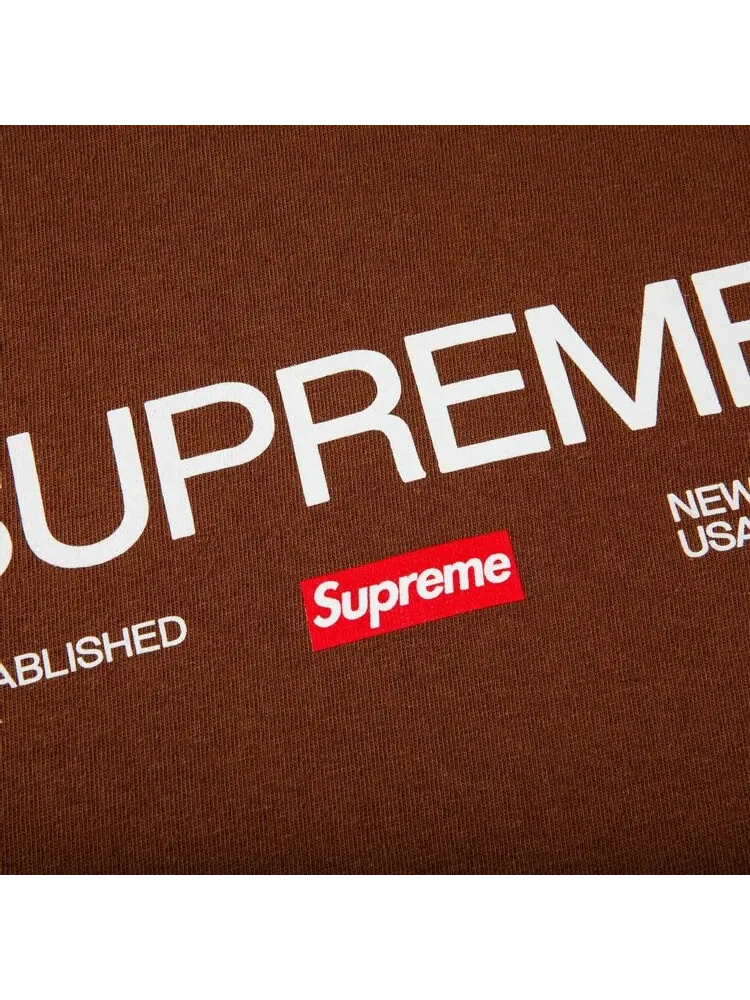 Футболка Supreme Est. 1994 Tee 'Brown' — изображение 2 из 2, коричневый