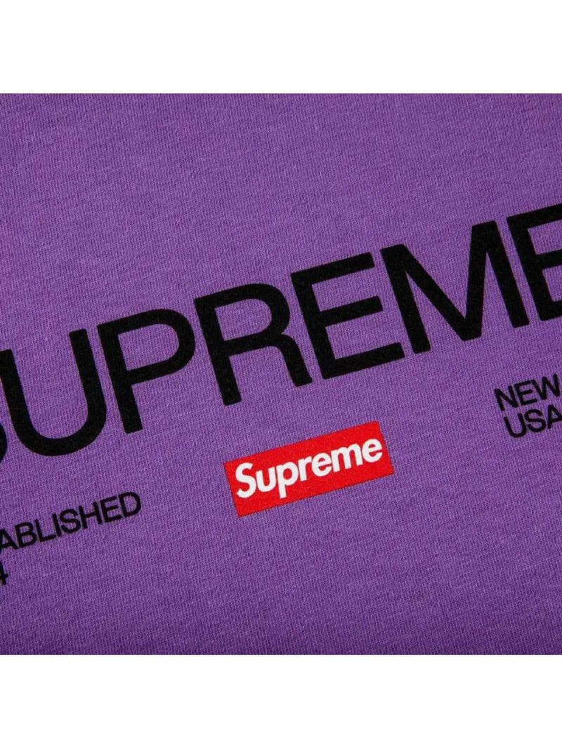 Футболка Supreme Est. 1994 — изображение 2 из 2, фиолетовый
