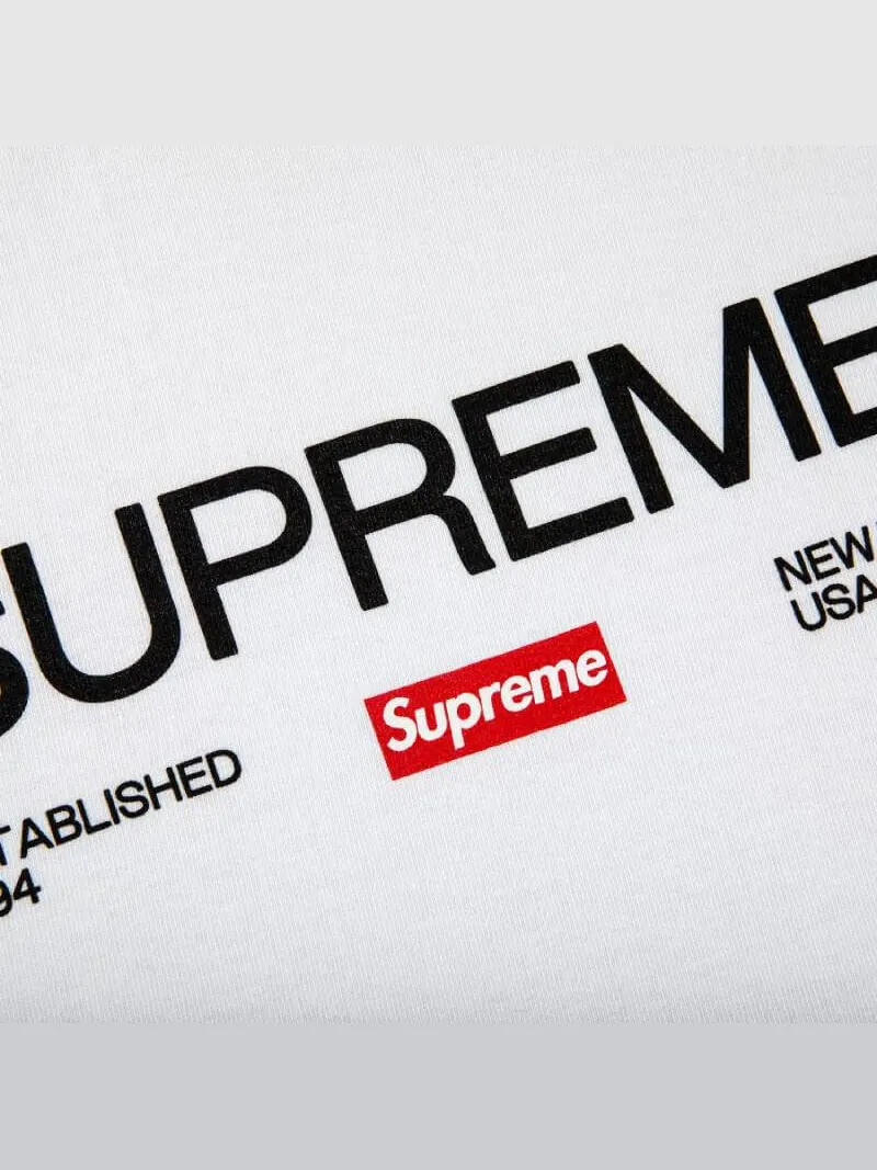 Футболка Supreme Est. 1994 — изображение 2 из 2, белый